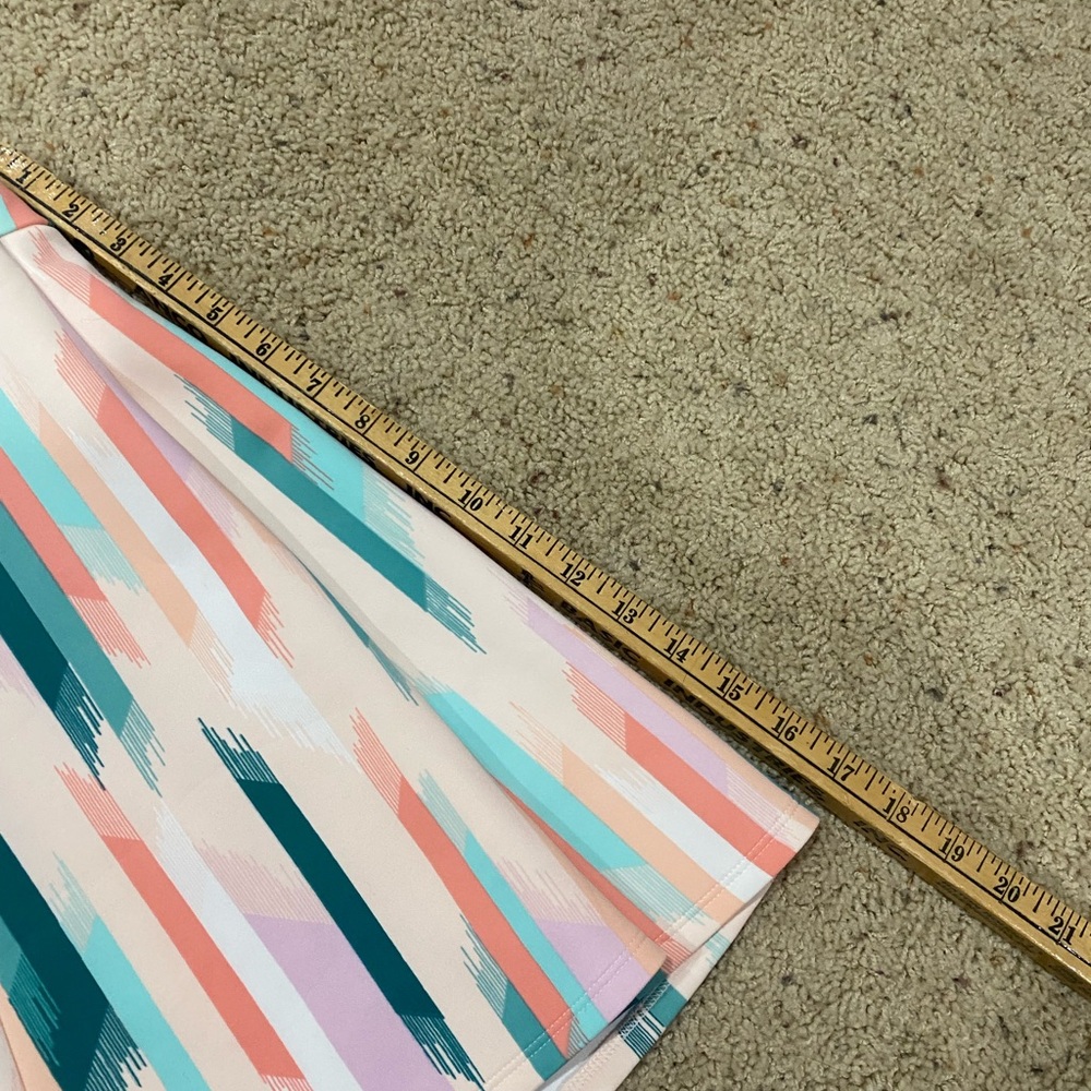 Decree Pastel Aztec Skater Skirt M Stretch Flare Festival - Picture 3 of 5